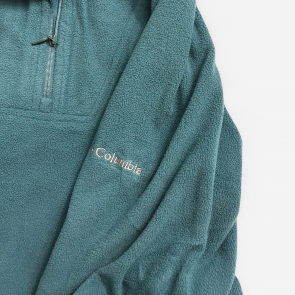 Columbia Deep Teal Half-Zip Fleece Pullover - Picture 2 of 2